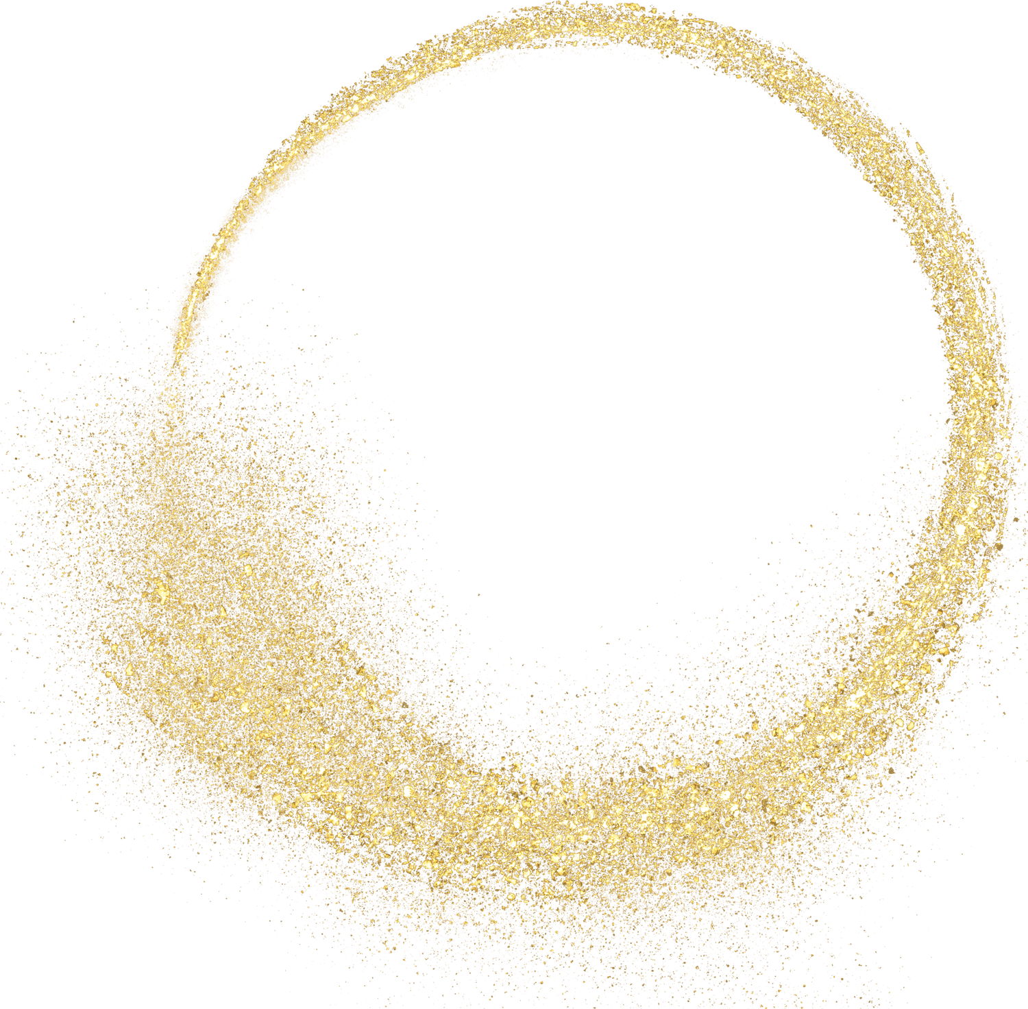gold glitter shiny sprinkles circlle