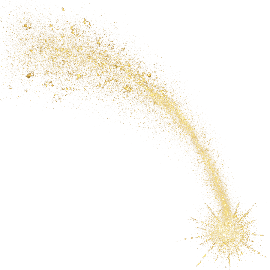 gold glitter shiny sprinkles star